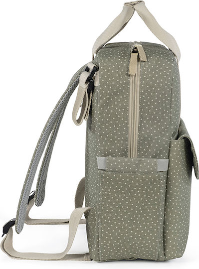 Backpack Changing Bag Poppy Olive Polka Dot | Walking Mum 1120800322