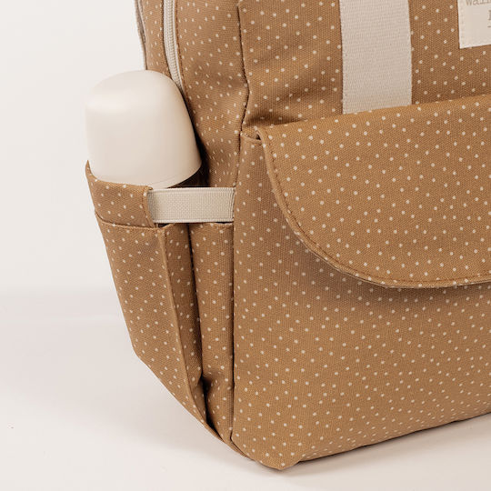 Backpack Changing Bag Poppy Cinnamon Polka Dot | Walking Mum 112080323