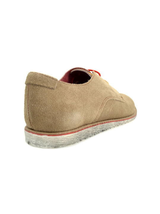 Nice Step Leder Herren Freizeitschuhe Beige