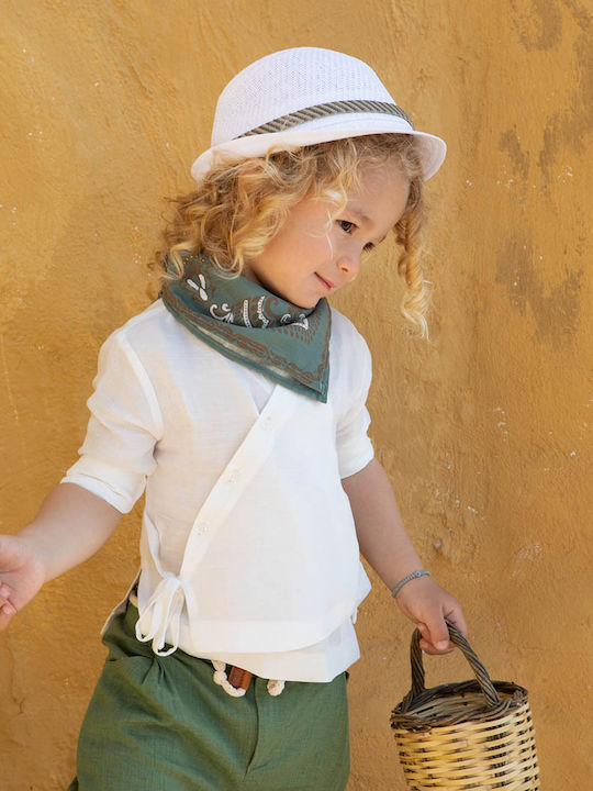 Bambolino Baptism Suit for Boys Vieri Green 5 Pieces