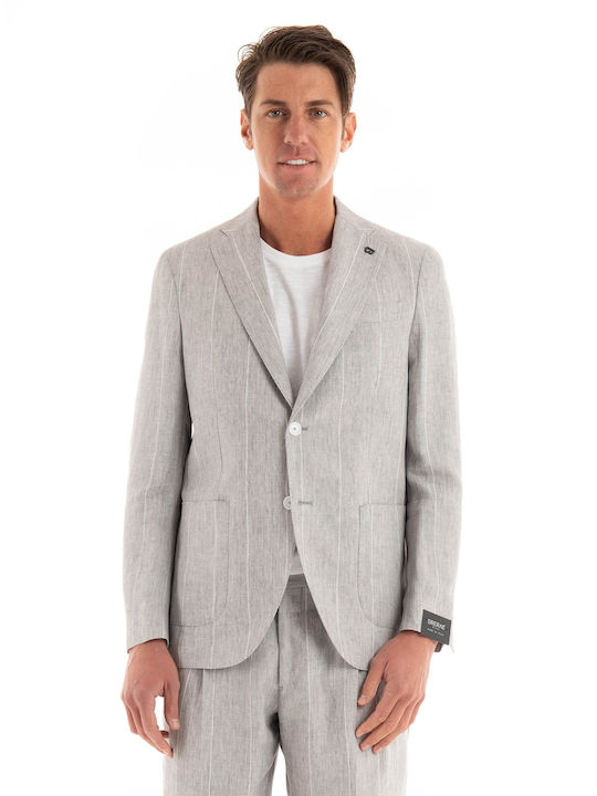 BRERAS Men's Summer Suit Light Grey