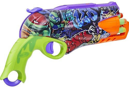 Nerf Launcher Turtles Mutant Mayhem Blaster For 8+ Years