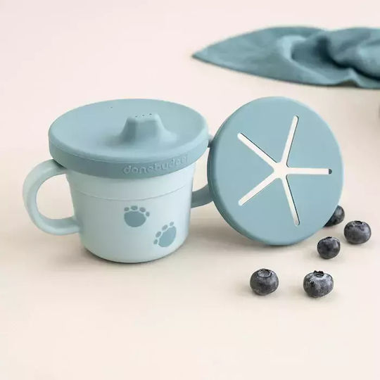 Done by Deer Baby Cup made of Silicone Blue 215ml for 6m+m+