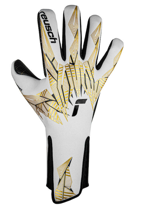 Reusch Pure Contact Gold X Glueprint Strapless Adults Goalkeeper Gloves Gold