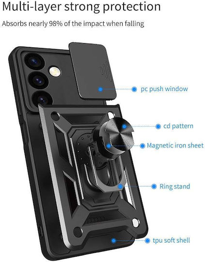 Sonique Umschlag Rückseite Silikon / Kunststoff Silber (Poco X3 NFC / X3 Pro)