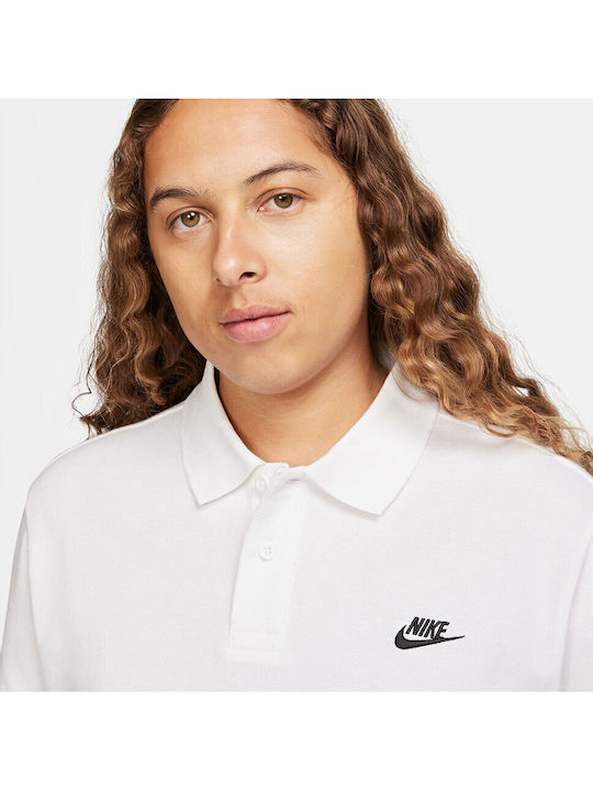 Sportswear Club Polo Short Sleeve White Blouse