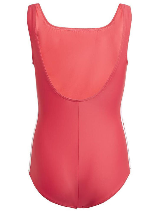 Adidas Παιδικό Ολόσωμο Μαγιό Originals Adicolor 3-stripes Swimsuit Ir6259-actpnk/white