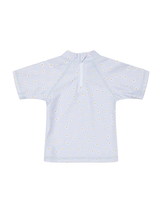 Cl1245-11 Tricou cu Mâneci Scurte Little Dutch cu Protecție UV 50+ Daisy Blue