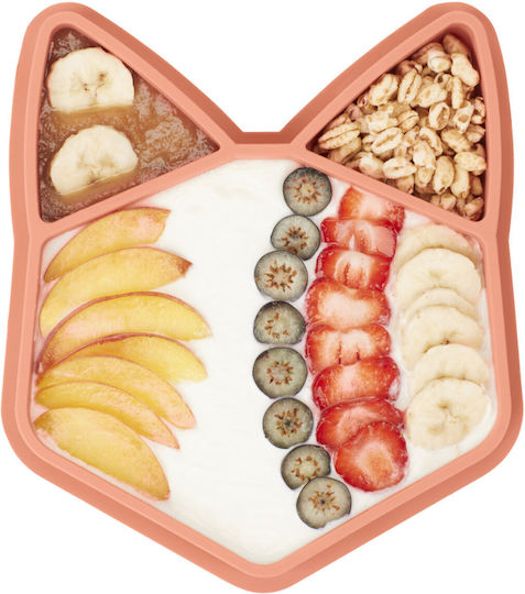 Babymoov Baby Food Plate made of Silicone Orange