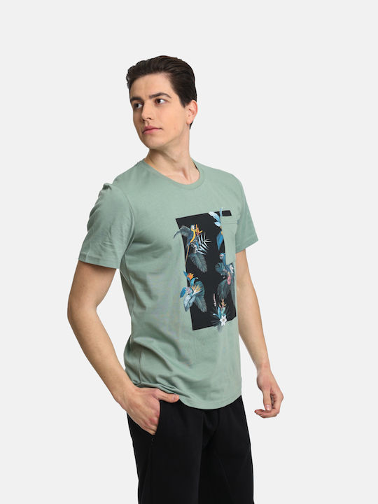 Paco & Co Herren T-Shirt Kurzarm Grün