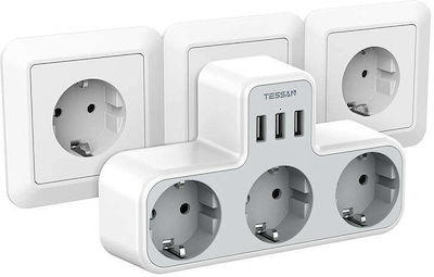 Tessan Power Strip White