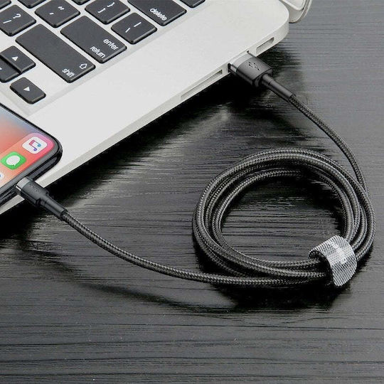 Baseus Cafule USB-A to Lightning Cable Γκρι 0.5m