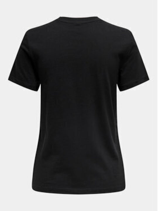 Only Γυναικείο T-shirt Μαύρο