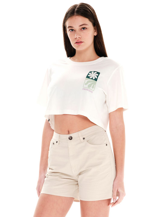 Emerson Keep It Simple T-Shirt Λευκό