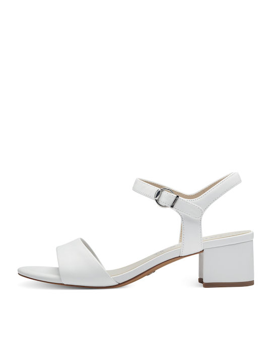 Tamaris White Women's Leather Sandals White (1-28250-42 100)