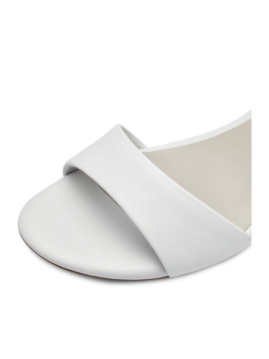Tamaris White Women's Leather Sandals White (1-28250-42 100)