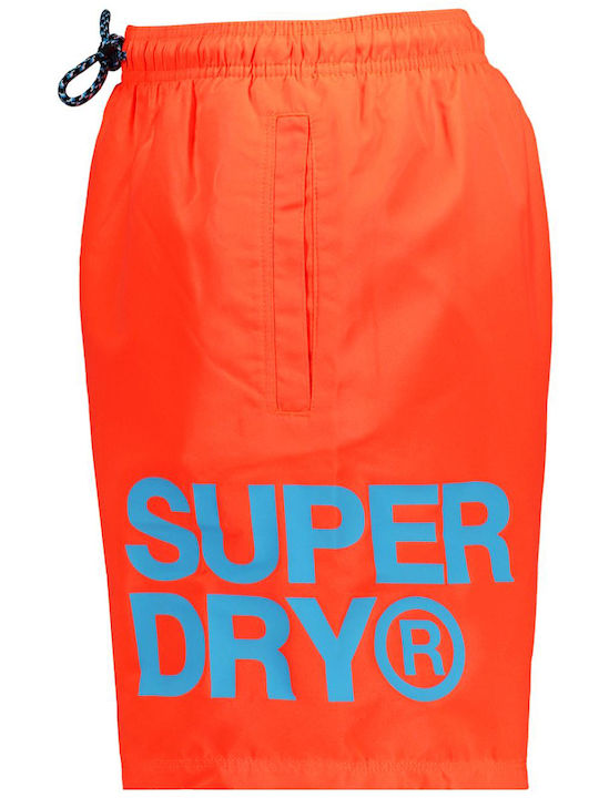 Superdry M D3 Herren Badebekleidung Shorts RED mit Mustern