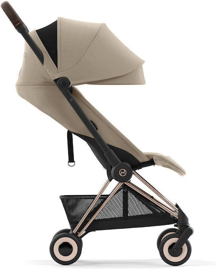 Cybex Coya Καρότσι Μωρού Kατάλληλο για Nεογέννητο Rosegold Cozy Beige 6.6kg