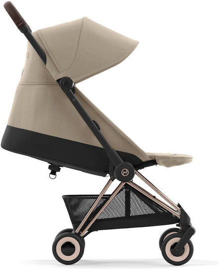 Cybex Coya Καρότσι Μωρού Kατάλληλο για Nεογέννητο Rosegold Cozy Beige 6.6kg