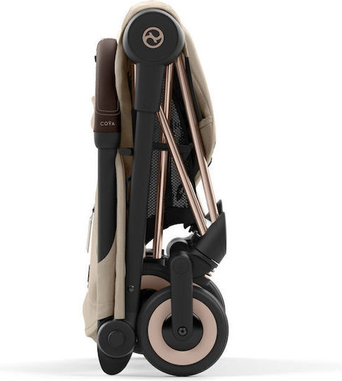 Cybex Coya Καρότσι Μωρού Kατάλληλο για Nεογέννητο Rosegold Cozy Beige 6.6kg