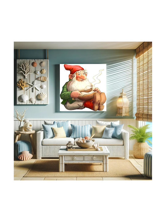 This Image Is One Of 72 From A Swedish Christmas Clip Art Cd, Now Released To The Public Domain By The Artist Alphazeta Painting on Canvas 120x120cm