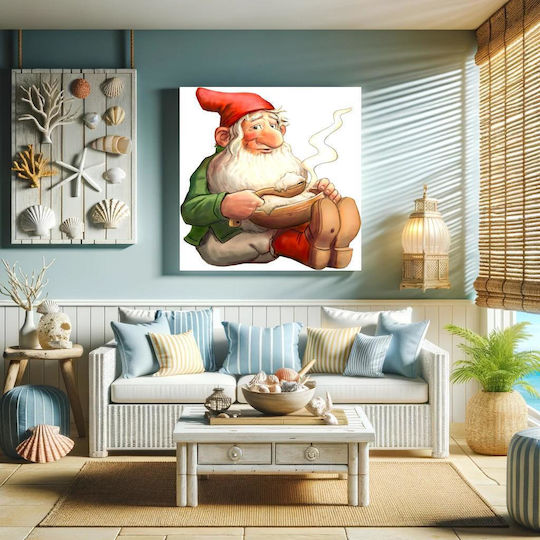 This Image Is One Of 72 From A Swedish Christmas Clip Art Cd, Now Released To The Public Domain By The Artist Alphazeta Painting on Canvas 120x120cm