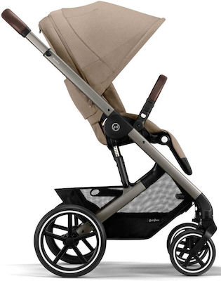 Cybex Balios S Lux Reglabil Cărucior pentru Bebeluși Potrivit pentru Nou-născut Almond Beige 11.7kg