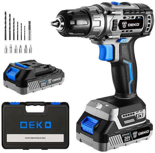 Deko DKBL20DU3-S3 Δραπανοκατσάβιδο Μπαταρίας Brushless 20V