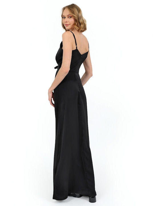 Doca Maxi Dress Wrap Black