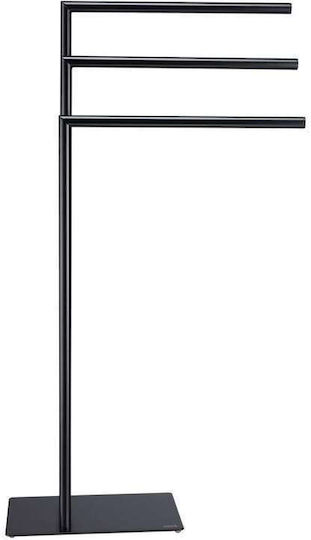 Sealskin Triple Floor Standing Bathroom Freestanding Towel Rack ​49x90cm Black