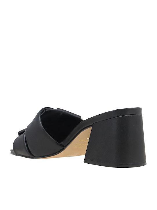 152260-cab09 Mestico Mule Carrano - Schwarz - Leder