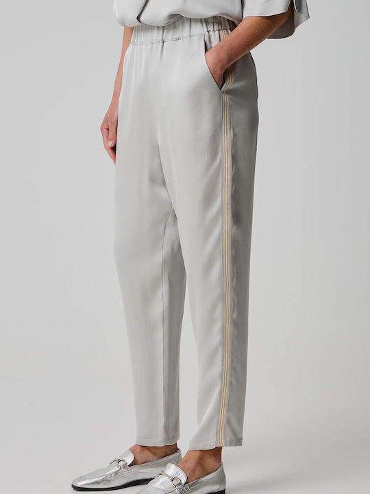 Bill Cost Satin-Hose mit dekorativem Besatz in Grau Bill Cost Satin-Hose mit dekorativem Besatz in Grau