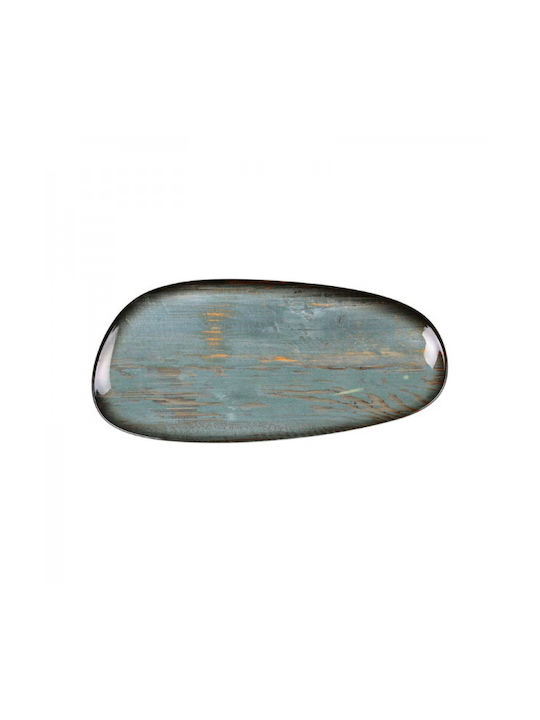 Bonna Platou de Servire Oval din Porțelan Multicoloră 36x17buc 1buc