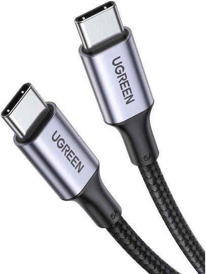 Ugreen USB 2.0 Cable USB-C male - USB-C 100W PD Μαύρο 3m 90120