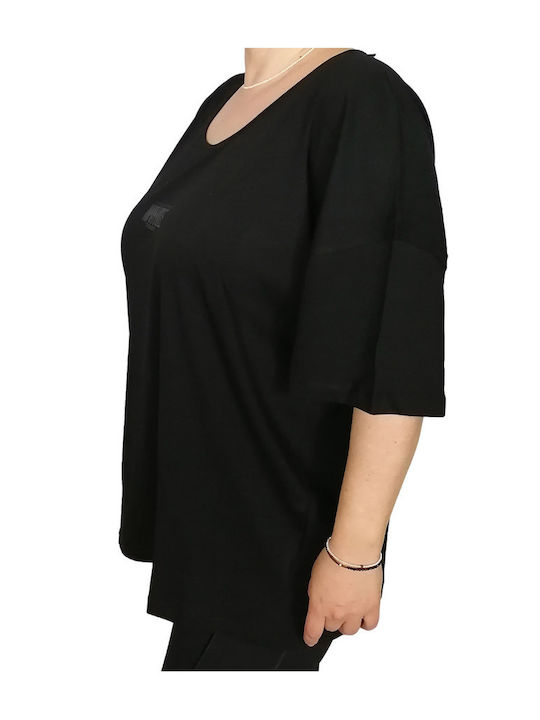 Target Women's Blouse Cotton Short Sleeve Black