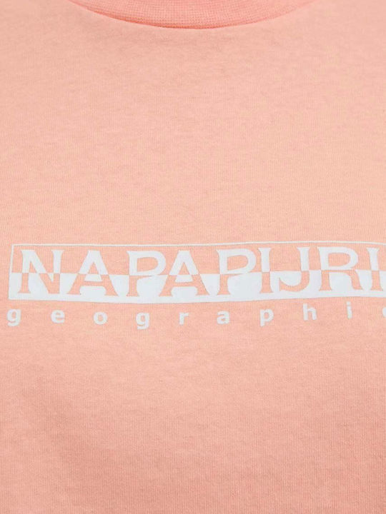 Napapijri S-box Γυναικεία Μπλούζα Ροζ