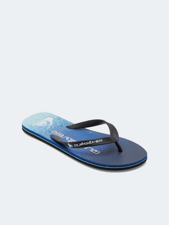 Molokai Art II Men's Flip Flops Black/Blue/Grey AQYL101360-XKBS