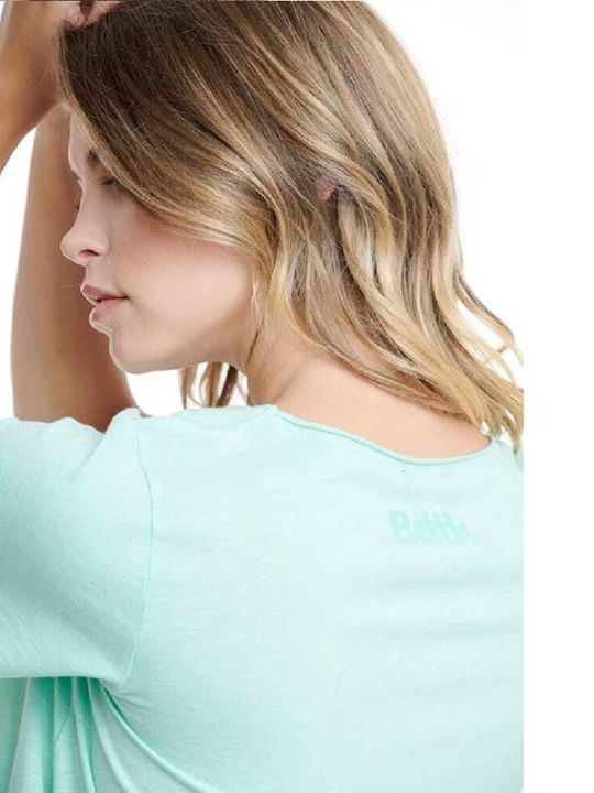 Γυναικείο Αθλητικό Oversized T-shirt Βεραμάν