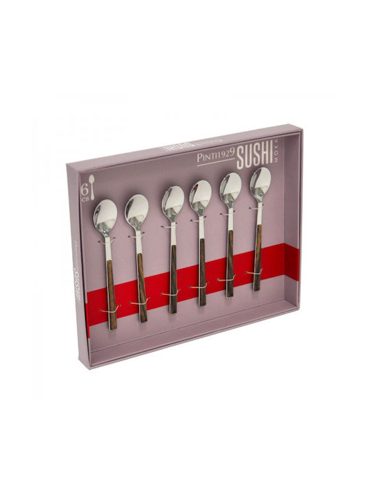 Pintinox Dessert / Eiscreme Rostfreier Stahl Braune Löffel 6 Stück Pintinox Dessert / Eiscreme Rostfreier Stahl Braune Löffel 6 Stück