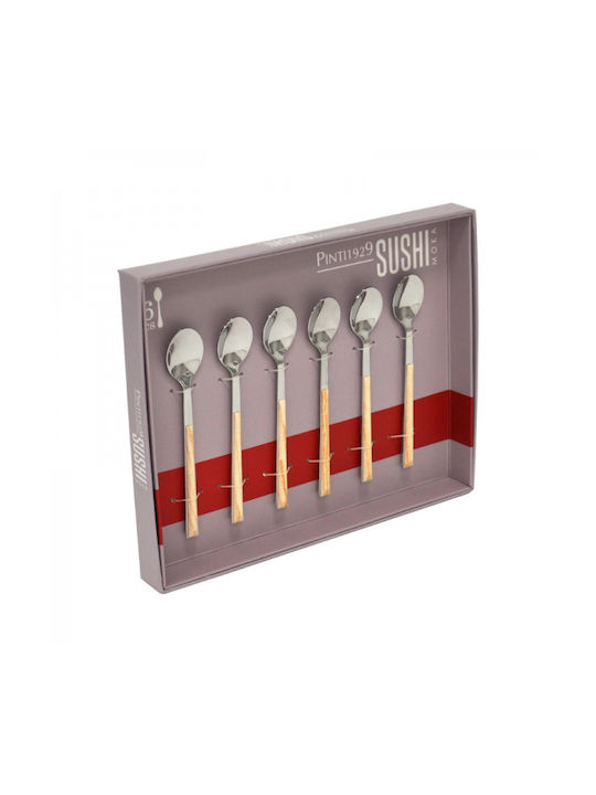 Pintinox Dessert / Eiscreme Rostfreier Stahl Braune Löffel 6 Stück Pintinox Dessert / Eiscreme Rostfreier Stahl Braune Löffel 6 Stück