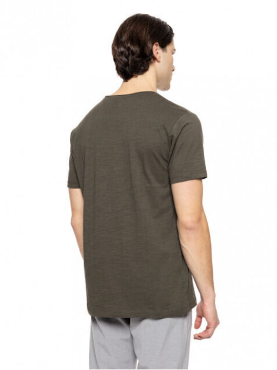 Smart Fashion Short sleeve with pocket T-shirt 51-206-034 Dk Green