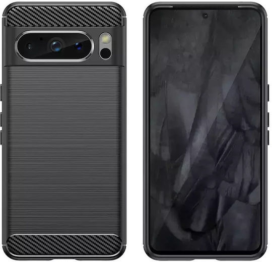 Hurtel Carbon Back Cover Silicone Durable Black (Google Pixel 8 Pro)