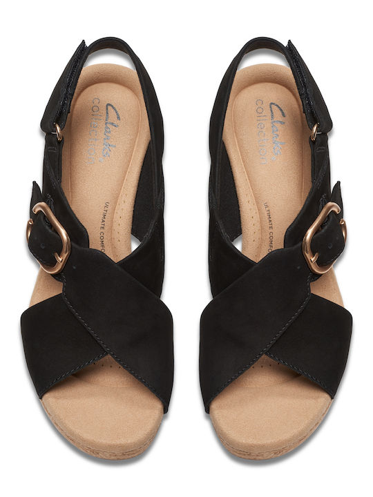 Giselle Women's Leather Platform Shoes Black