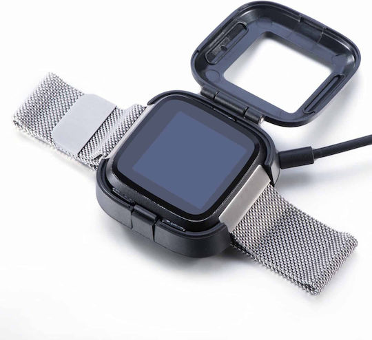 Edman Ladegerät für Fitbit Versa Schwarzς