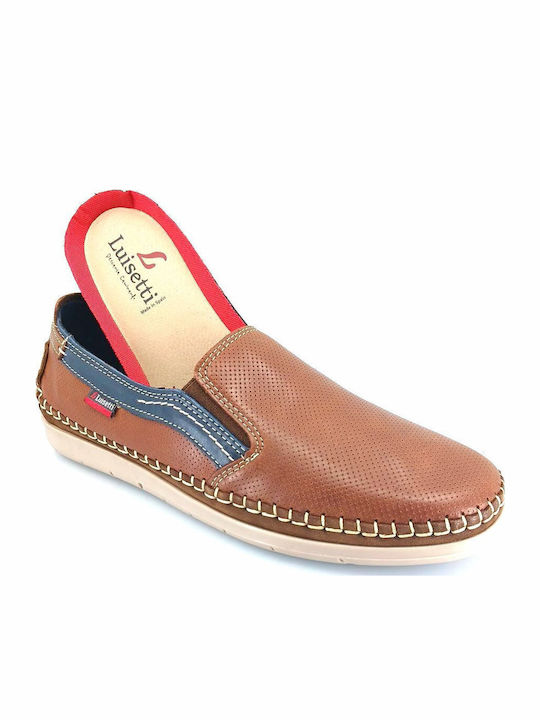 Luisetti 29505 (piele cognac) Mocasini pentru bărbați