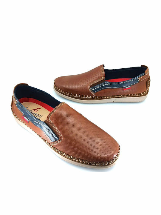 Luisetti 29505 (piele cognac) Mocasini pentru bărbați
