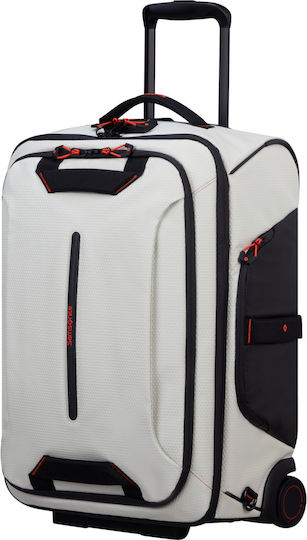 Samsonite Ecodiver Duffle Wheels Cabin Travel Suitcase Cloud White with 4 Wheels Height 55cm