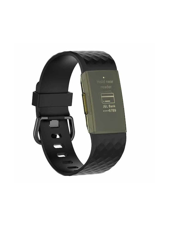 Edman Plastikhülle in Gelb Farbe für Fitbit Charge 3