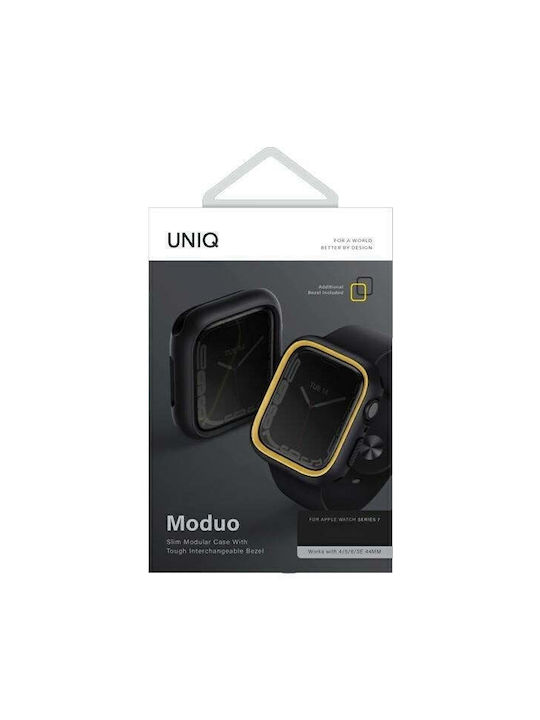 Uniq Silicone Case Midnight-Mustard for Apple Watch Series 4/5/6/7/8/SE, 40/41mm