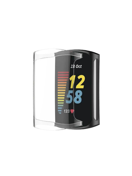 Edman Silikonhülle in Transparent Farbe für Fitbit Charge 5